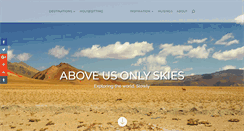 Desktop Screenshot of aboveusonlyskies.com